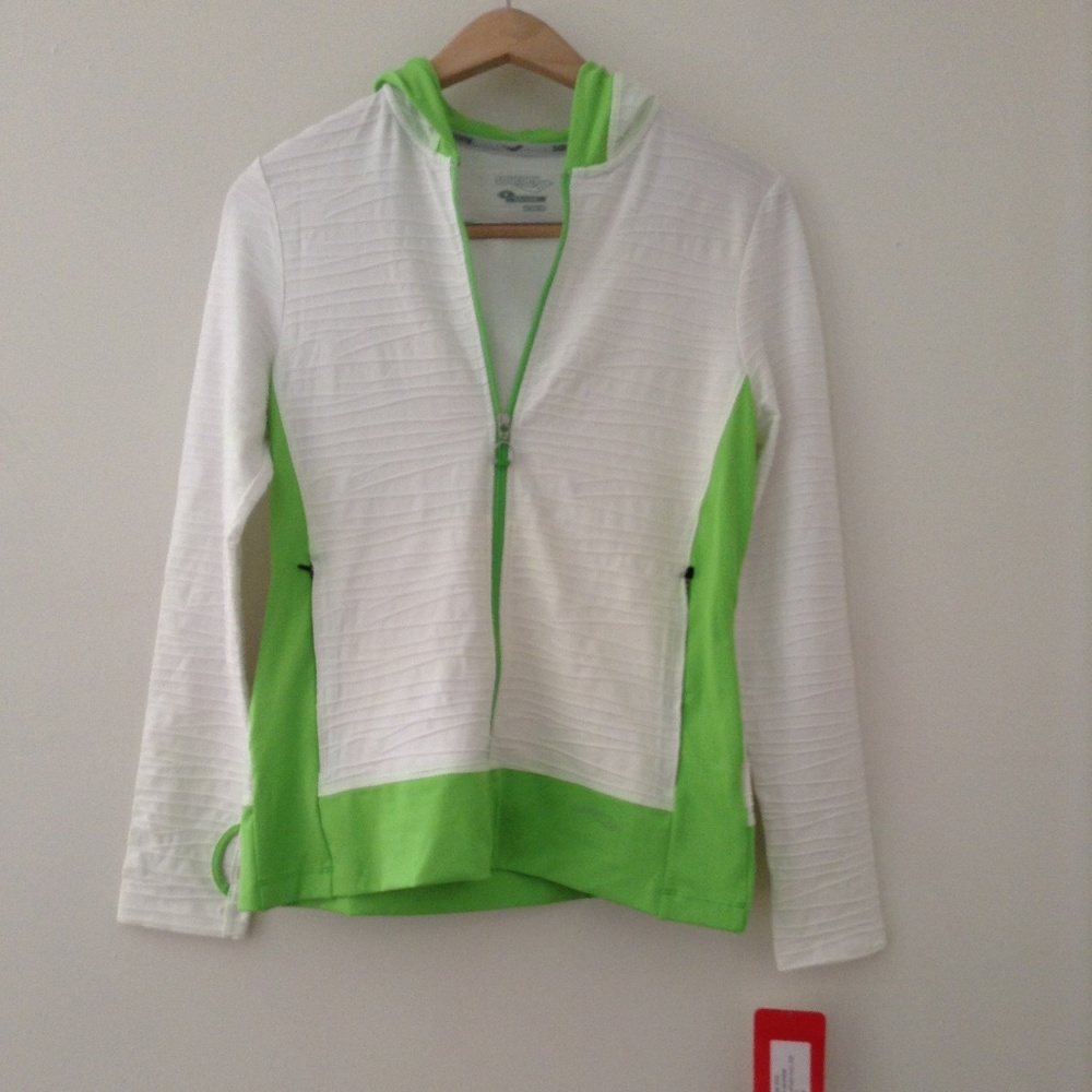 White/Lime Saucony Sports Jacket- Medium